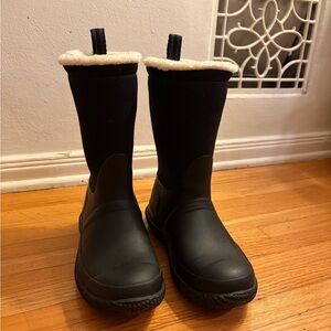 Hunter Boots | Women's Insulated Roll Top Webbing Vegan Shearling | Size US 7